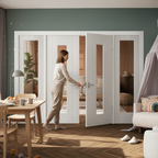 Premium Internal Room Divider Set with Clear Glass Panels and Pre-Primed Frame for Easy Installation and Customization - Image 2