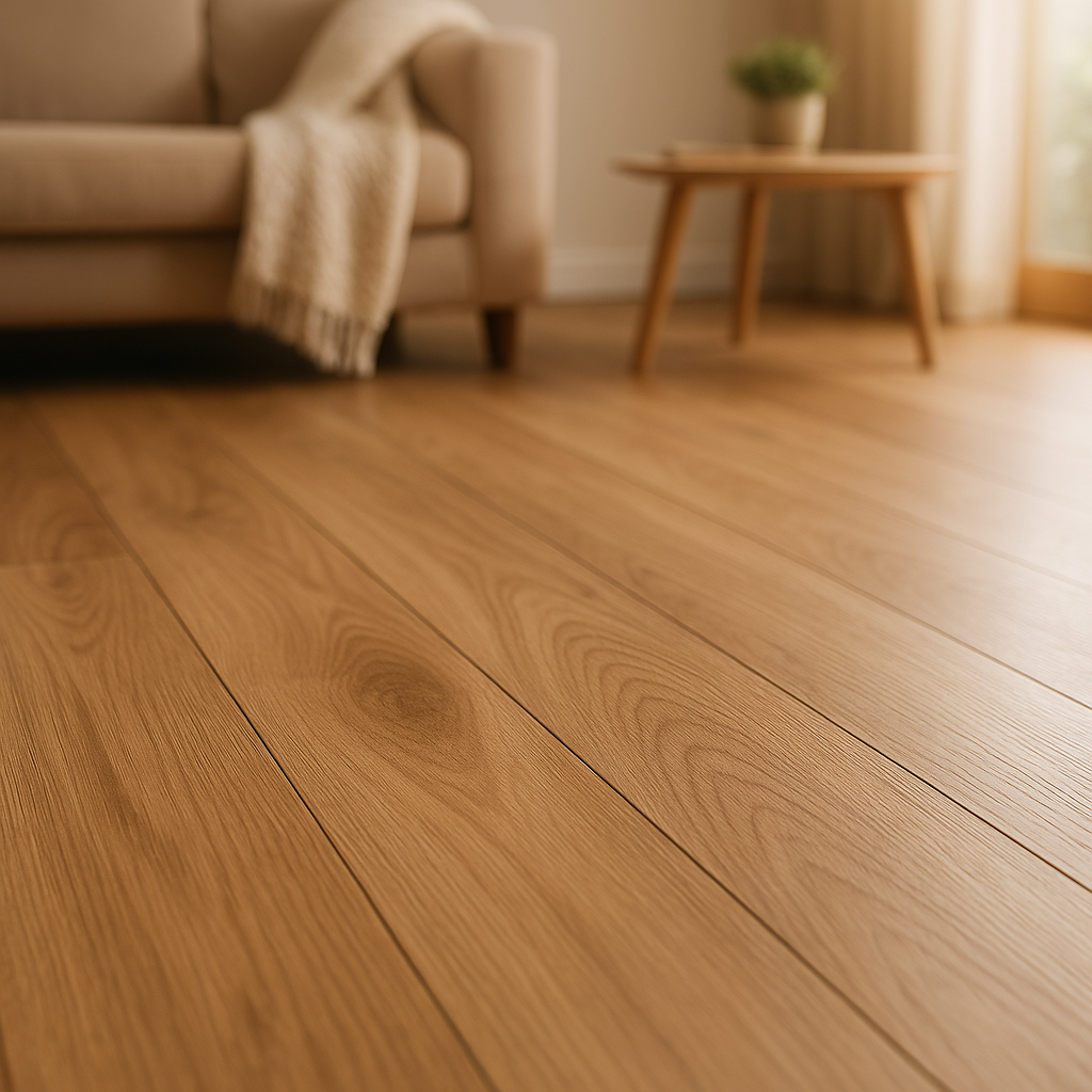 Oak Laminate Flooring - Supernatural Classic 8mm Embossed Finish - detail view