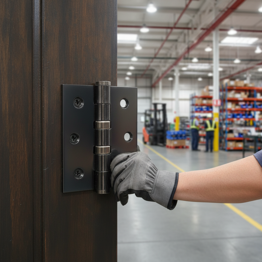 Premium 76mm (3'') Ball Bearing Hinge Pair - Zinc Alloy Construction with Black Nickel Finish for Door Applications