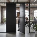 Premium 4 Panel Double Pocket Door System with Galvanised Steel Frame and Adjustable Jambs for Seamless Installation