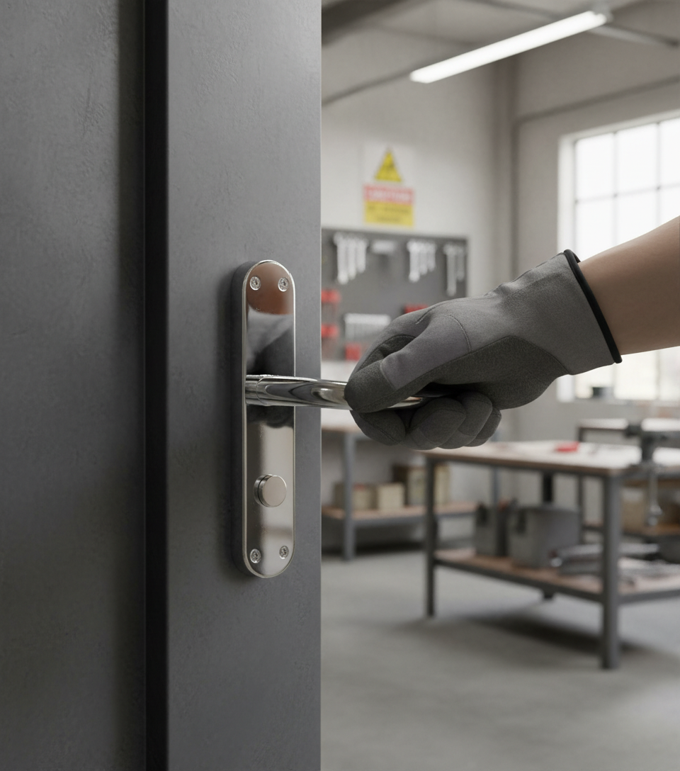 Premium Lilla Lever on Backplate - Sleek Design for Modern Interiors - High-Quality Professional Grade for Industrial and Commercial Applications