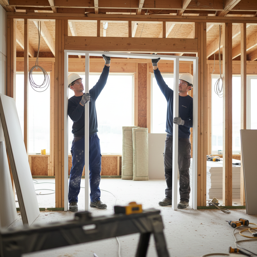 Premium Internal Primed Room Divider Door Frame Kit for Easy Installation and Custom Finishing