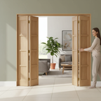 Premium 4 Leaf Bi-Folding System Set with Easy Operation and Space-Saving Design - Custom Made Options Available