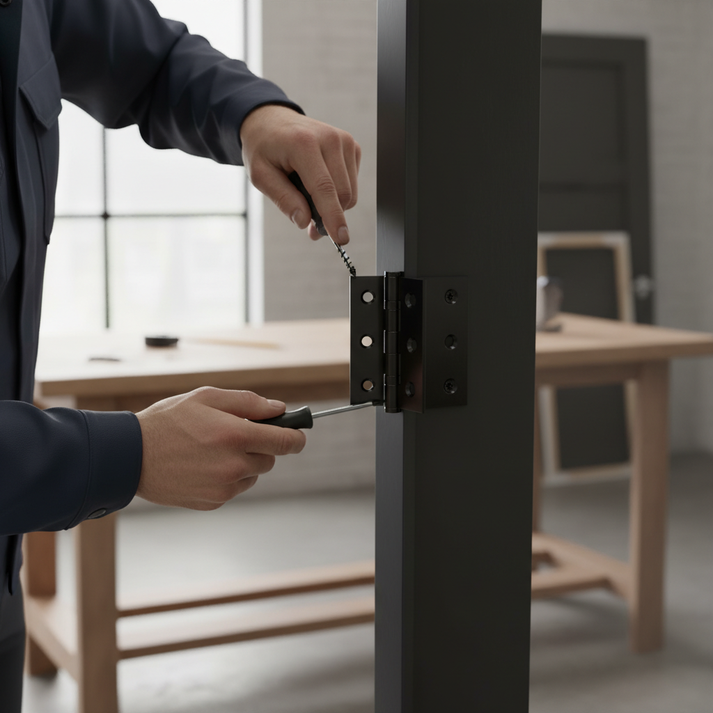 Premium Internal Door Hinges for Slimstyle Doors - Pack of 3, Heavy Duty Steel Construction for Long-lasting Performance