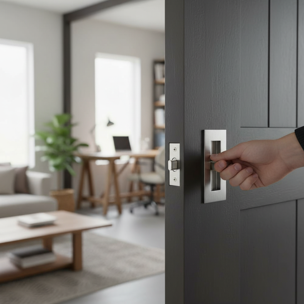 Professional Rectangular Flush Pull Handle with Satin Stainless Steel Finish - Fire Door Rated with 10 Year Mechanical Guarantee - Image 2