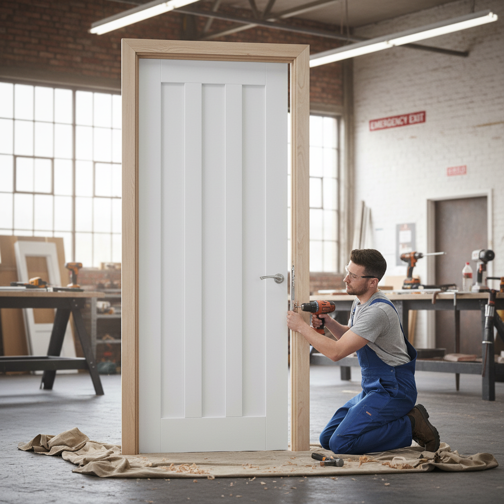 Premium Internal White Primed Ashton 3 Panel Door with Engineered Core and Lifetime Guarantee
