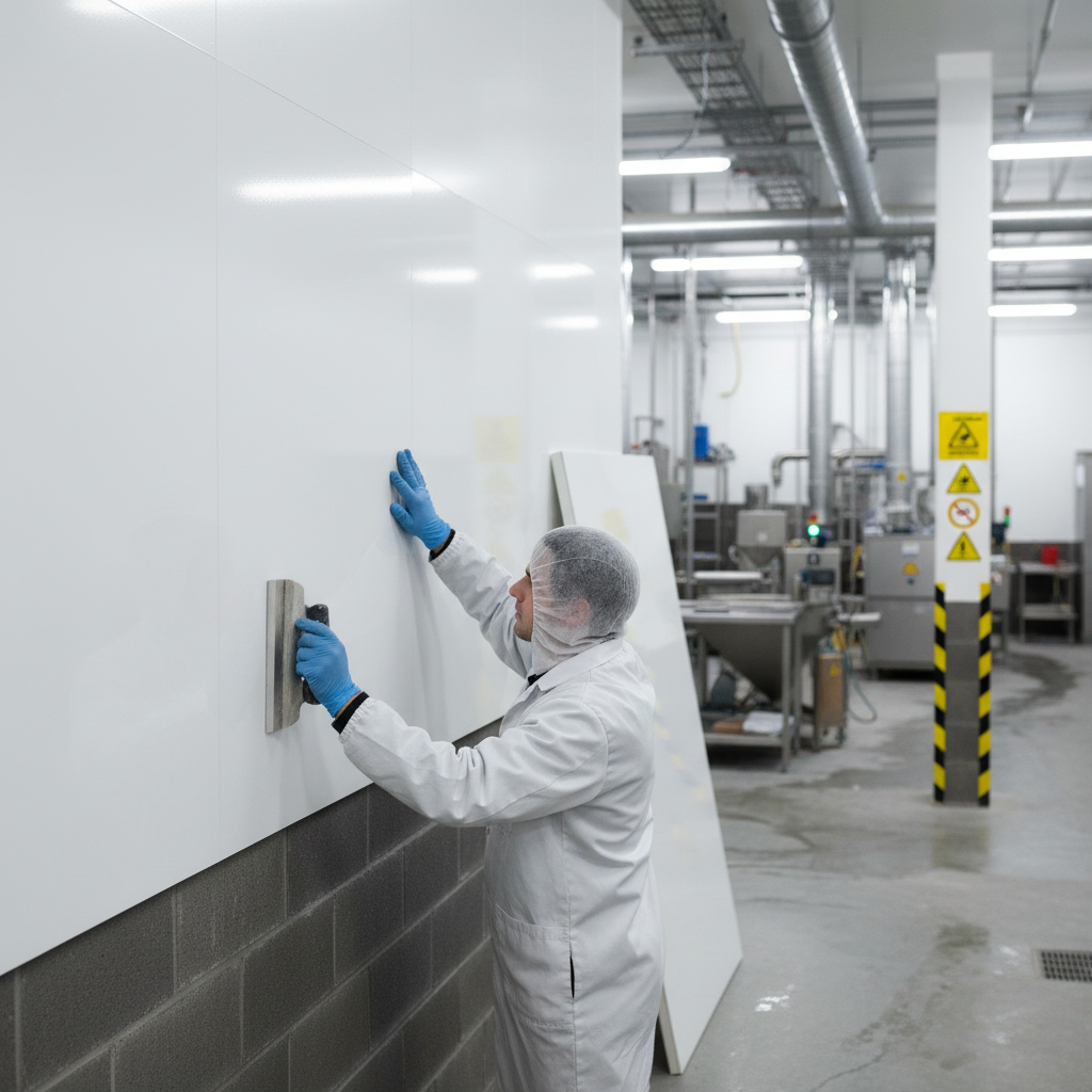 Premium Gloss White Waterproof Wall Panelling 2420 x 1200mm for Durable Spaces - High-Quality Professional Grade for Industrial and Commercial Appl...