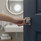 Premium Square WC Turn and Release Set - Polished Chrome Finish for Modern Bathroom Privacy - Image 2