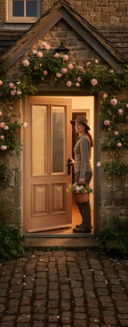 Premium Unglazed Hardwood External Door - Custom Glazing Options for Versatile Finishing