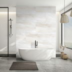 Premium 4mm High Gloss Wall Panelling with Sandy Quartz Marble Effect - Waterproof and Fire-Retardant for Modern Interiors