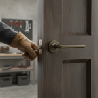 Premium Antique Brass Door Handle Pack with Stainless Steel Hinges and Tubular Latch for Elegant Interiors