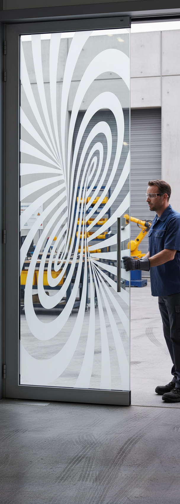 Premium Satin Glass Door with Frameless Design and Easy-Clean Finish, Ideal for Modern Interiors