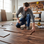 Premium 10mm Handscraped Moisture Resistant Laminate Flooring - Durable and Stylish for Kitchen and Bathroom Use