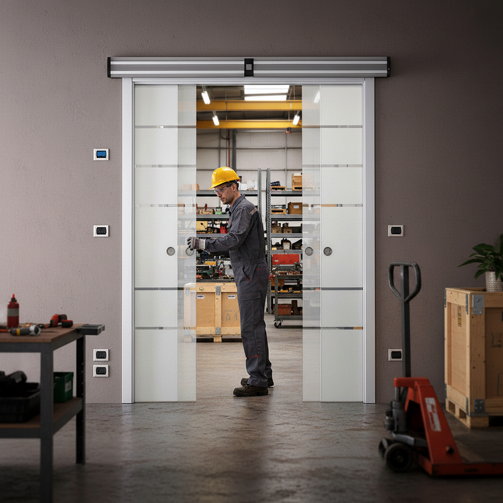 Premium Double Door Co-Ordination Kit for Classic Pocket Systems with Soft Close Feature and Extractable Track