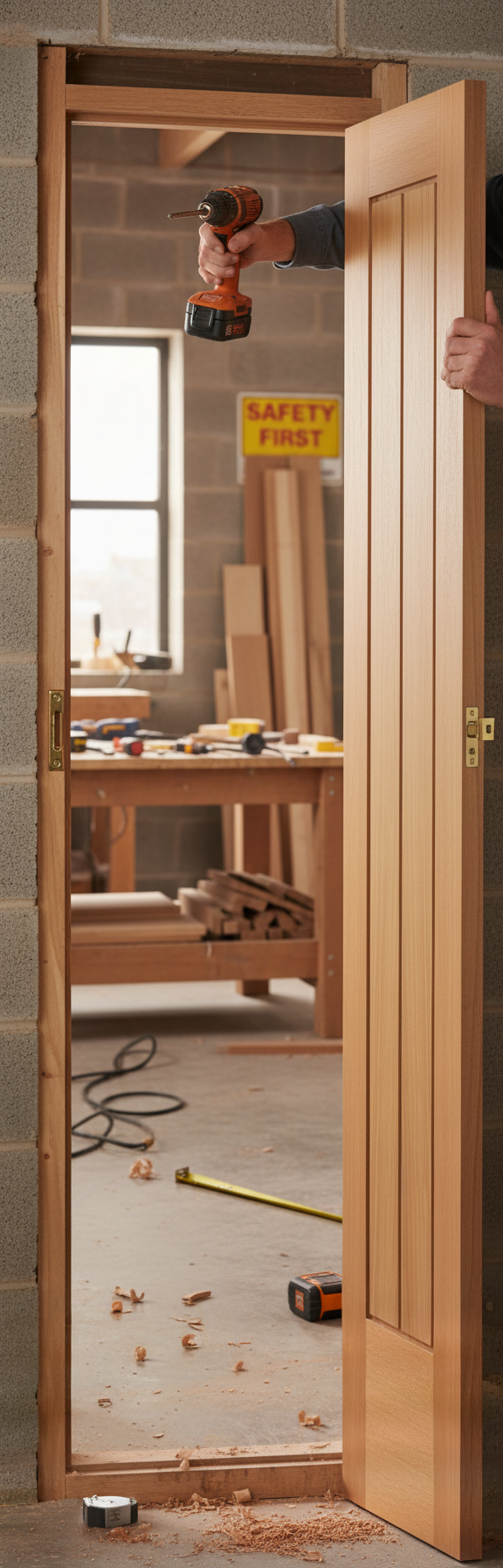 Premium Easy-to-Install Oak Bifold Door with Engineered Construction for Strength and Stability