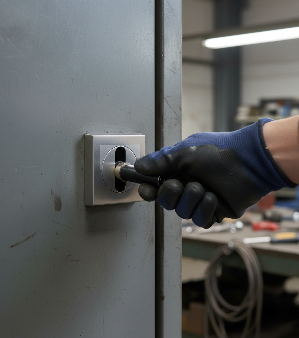 Premium Square Escutcheon for Modern Doors with 51.5mm Profile - Durable and Stylish