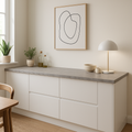 Square Edge Laminate Worktop in Woodstone Gris, 3000mm x 600mm x 38mm
