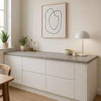 Square Edge Laminate Worktop in Woodstone Gris, 3000mm x 600mm x 38mm
