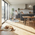 Premium 14mm Matt Lacquered Engineered Real Wood Flooring - Invisible Brushed Oak with Durable Finish and 4V Bevelled Edge