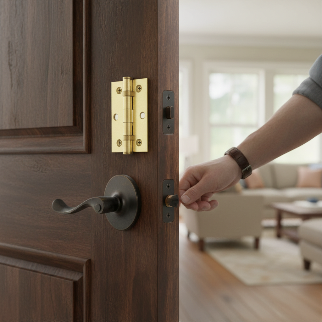 Premium 76mm (3'') Ball Bearing Hinge Pair - Smooth Operation and Elegant Satin Brass Finish for Doors