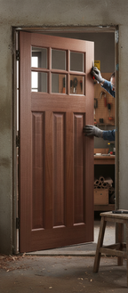 Premium Unglazed Hardwood External Door with Solid Lippings and Thick Veneer for Enhanced Durability