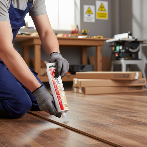 Premium 125ml Flooring Sealant for Laminate and Engineered Flooring - Flexible, Water-Resistant, Easy Application