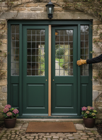 Premium Solid Oak External Door Pair Maker for Double Door Conversion, 44mm Thickness, Universal Size, Unfinished