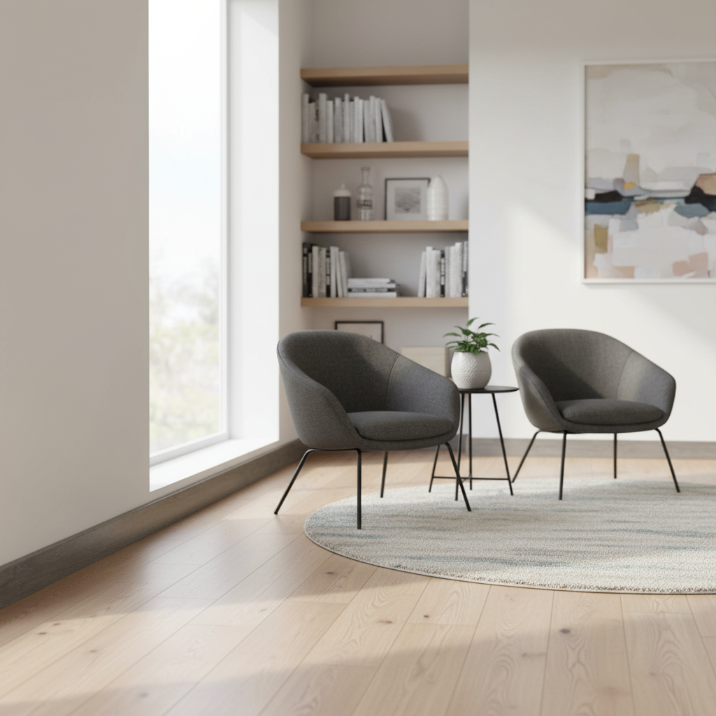 Premium High Gloss 2.4m Skirting Board - MDF Core with Elegant White Oak Finish for Contemporary Interiors - Image 2