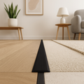 1m Black Laminate Door Profile for Seamless Connections