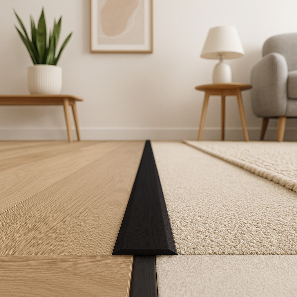 1m Black Laminate Door Profile for Seamless Connections