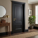 Internal Fire Door, Jet Black, Fully Finished, Mayfair 2 Panel Design