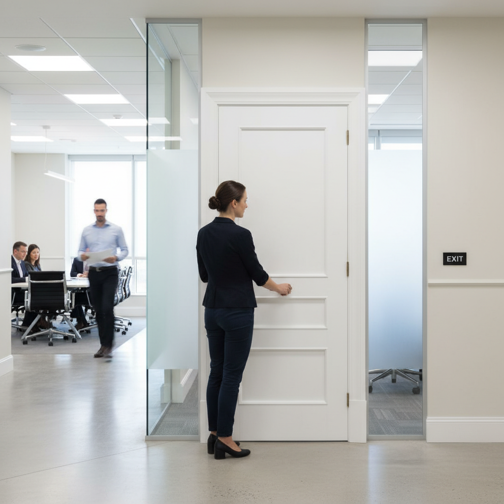 Premium 3 Panel White Internal Fire Door with Raised Mouldings and 30 Minutes Fire Rating