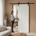 Premium White Internal Moulded Farley Sliding Door Set with Space-Saving Track for Modern Homes - Image 2