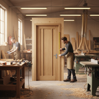 Premium Unfinished 3 Panel Internal Oak Door with Solid Core Construction - Ideal for Renovation Projects