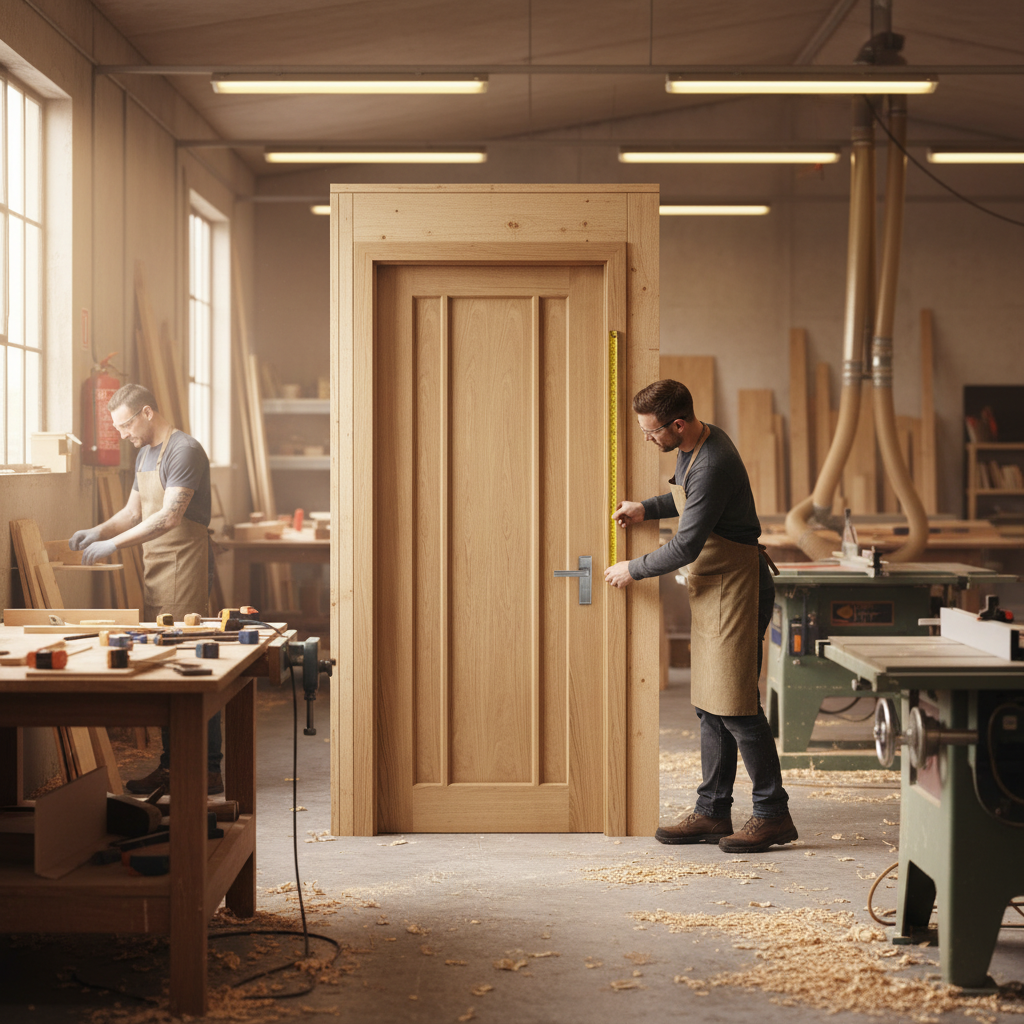 Premium Unfinished 3 Panel Internal Oak Door with Solid Core Construction - Ideal for Renovation Projects