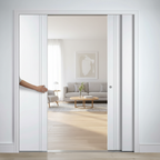 Premium Telescopic Pocket Door System with Wooden Jamb Kit and Adjustable Features for Elegant Interior Spaces