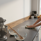 Rounded Edge Upstand 3000mm - Durable Walnut Block with Laminate Finish for Elegant Kitchen Design - Image 2