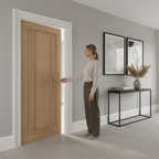 Premium Oak Internal Door with Decorative Beading and Solid Core Construction for Modern and Traditional Interiors