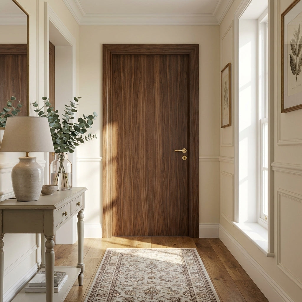 Internal White Full-Shaker Wardrobe Cupboard Door, Painted Finish