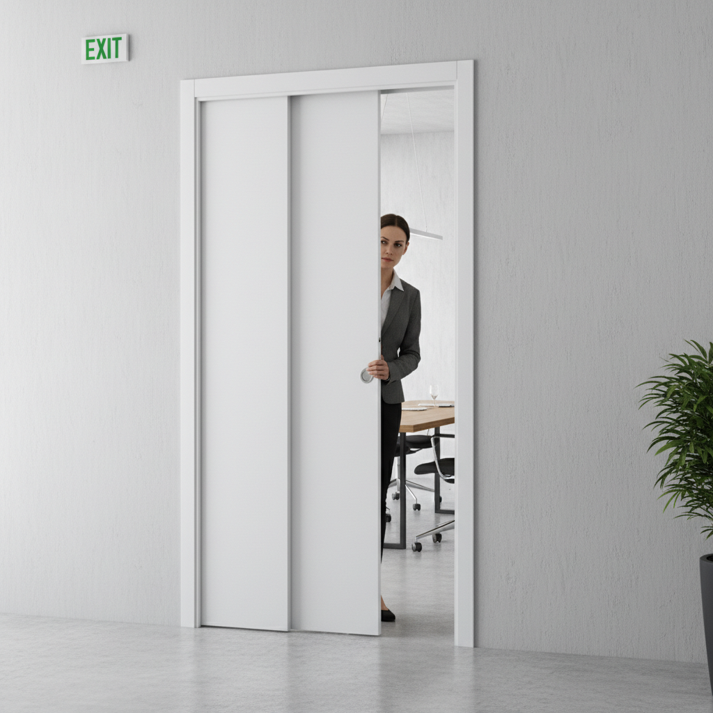 Professional Telescopic Pocket Door System for Wide Openings with Adjustable Features and 15-Year Guarantee