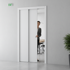 Professional Telescopic Pocket Door System for Wide Openings with Adjustable Features and 15-Year Guarantee