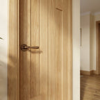 Internal Oak Door Made-to-Measure Fully Finished 5 Panel Stamford - detail view