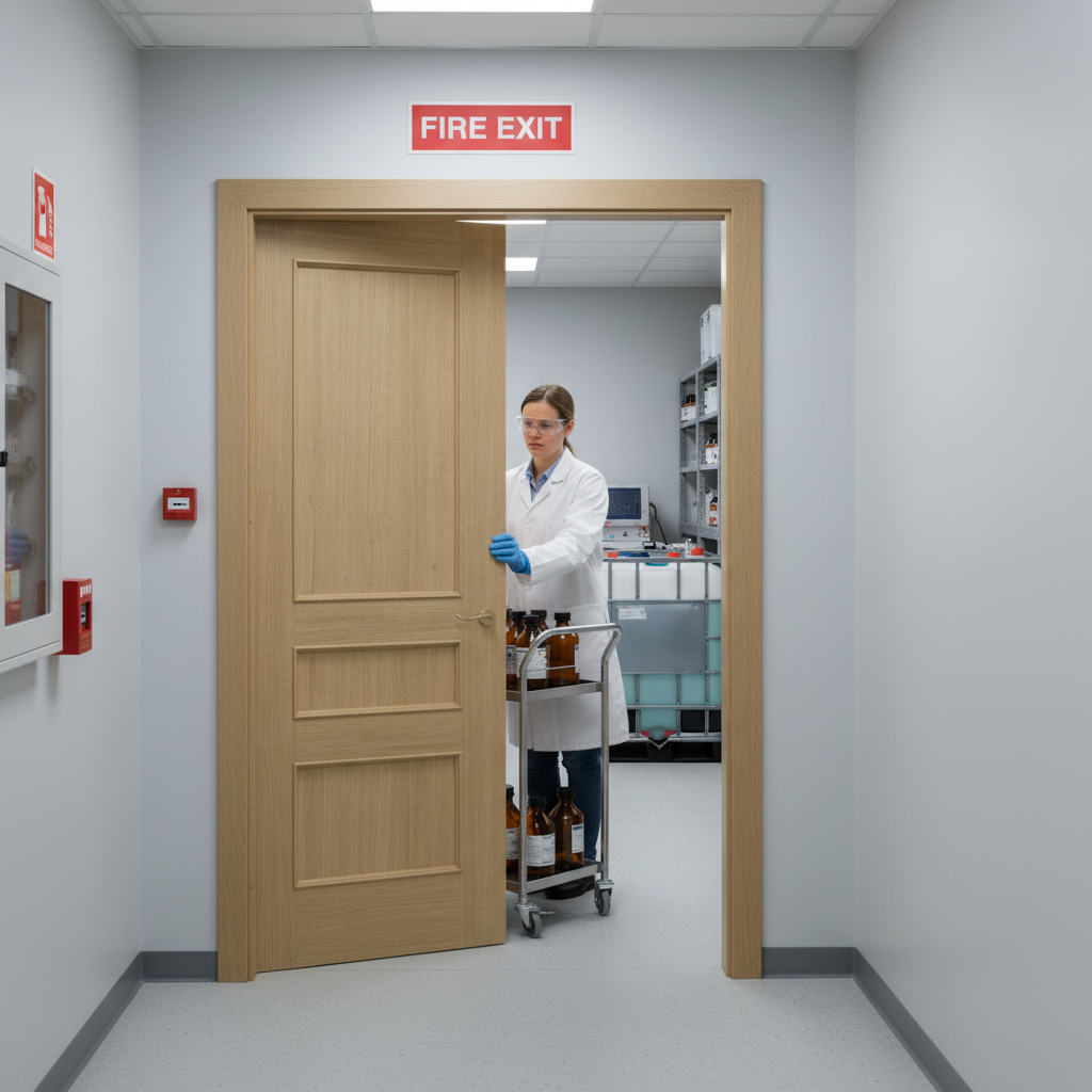 Premium 3 Panel Internal Fire Door with Traditional Design and Engineered Core for Enhanced Stability and Performance