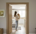 Premium Engineered Oak Double Door Lining - Perfect for 35mm or 40mm Thick Doors, 2.2m Length