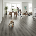 Premium 12mm Laminate Flooring with V-Grooved Edges for Solid Wood Appearance - High-Quality Professional Grade for Industrial and Commercial Appli...