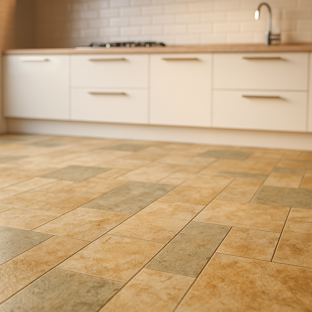 Water-Resistant Stone Effect Laminate Flooring 8mm Thick 1179x394mm - detail view