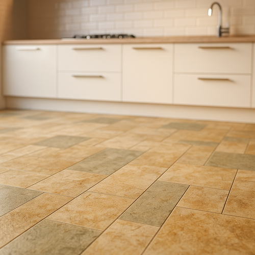 Water-Resistant Stone Effect Laminate Flooring 8mm Thick 1179x394mm - detail view