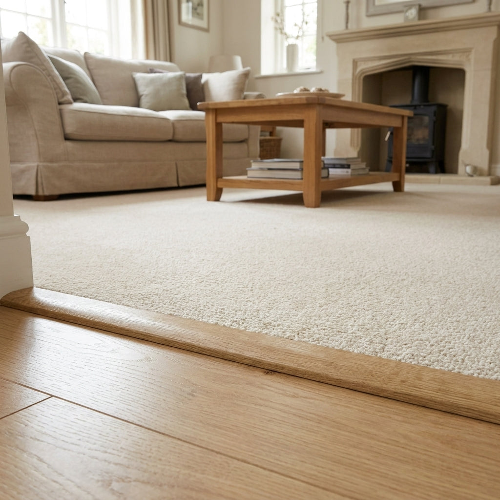 1m Dark Oak Laminate Adapting Door Profile, Brown Finish