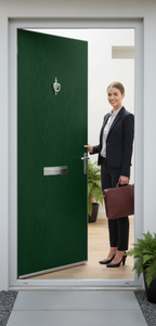 Premium Flush External Fire Door Set with Solid Core and Multi-Point Locking System for Enhanced Security and Fire Resistance