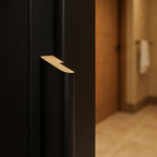 Jet Black Fully Finished Timber Door Frame 1981x30x40mm, 10-Year Guarantee - detail view